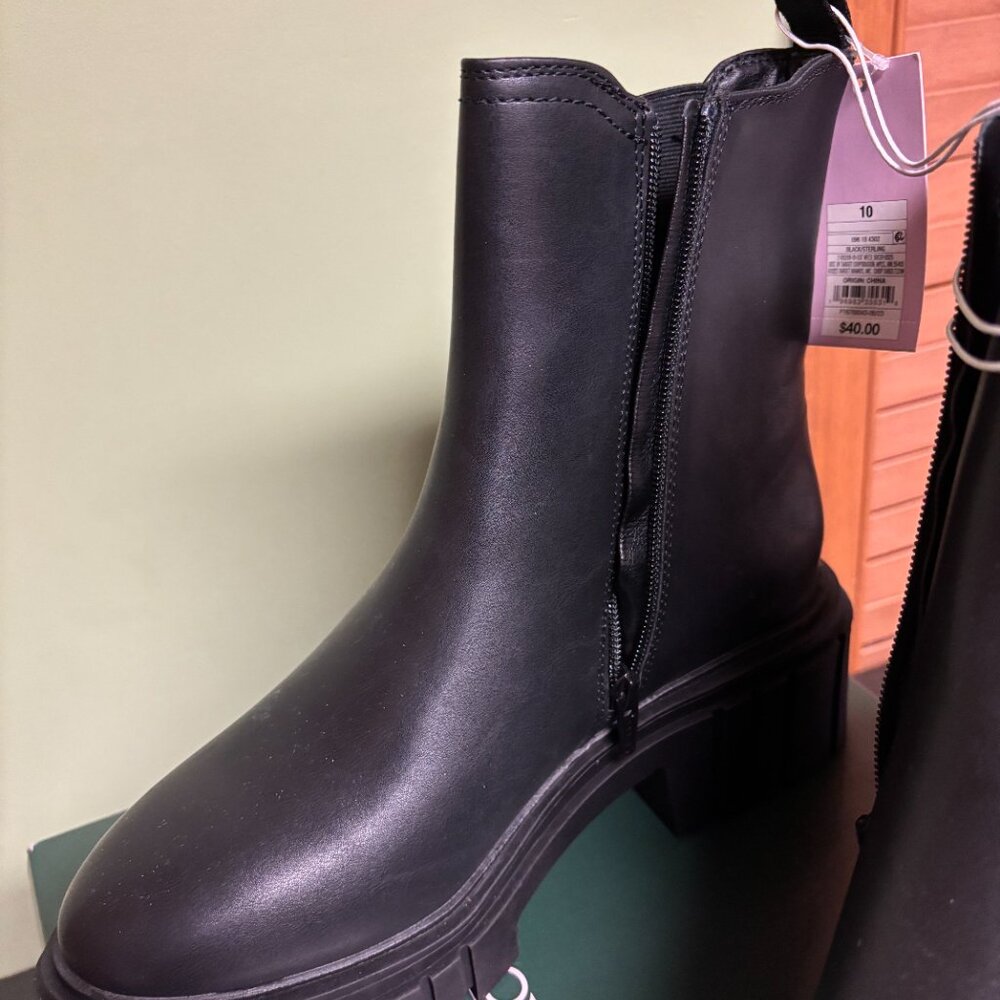 NWT Wild Fable Womens Sterling Chelsea Boots Black Size 10 - Picture 4 of 5